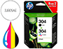TINTEIRO HP 304 3JB05AE DESKJET 2620 / 2630 / 3720 / 3730 / 3750 / 3760 / ENVY 5010 / 5020 / 5030 MULTIPACK