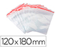 BOLSA PLASTICO AUTO SELADA Q-CONNECT 120X180 MM PACK DE 100 UNIDADES