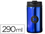 COPO ANTARTIK ACO INOXIDAVEL COM TAMPA DOSIFICADORA DE SEGURANCA E BASE ACOLCHOADA 290 ML COR AZUL