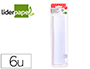 BARRA COLA TERMOFUSIVEL LIDERPAPEL 11 MM DIAMETRO X 200 MM COMPRIMENTO BLISTER DE 6 UNIDADES