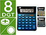 CALCULADORA LIDERPAPEL DE SECRETARIA XF19 8 DIGITOS SOLAR E PILHAS 127X105X24 MM EXPOSITOR DE 10 UNIDADES CORES SORTIDAS