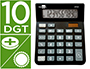 CALCULADORA LIDERPAPEL DE SECRETARIA XF20 10 DIGITOS SOLAR E PILHAS COR PRETO 127X105X24 MM