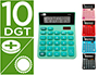 CALCULADORA LIDERPAPEL DE SECRETARIA XF25 10 DIGITOS SOLAR E PILHAS 127X105X24 MM EXPOSITOR DE 10 UDS. CORES SORTIDAS