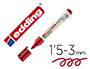 MARCADOR EDDING 21 MARCADOR PERMANENTE ECOLINE 90% RECICLADO COR VERMELHO PONTA REDONDA 1,5-3 MM RECARREGAVEL