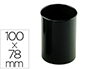 PORTA LAPIS FAIBO PLASTICO RECICLADO COR PRETO 78 MM DIAMETRO X 100 MM ALTURA