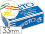 CLIPS DE COR PRESTO N. 2, 33 MM CAIXA DE 100 UNIDADES