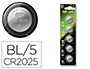 PILHA GP ALCALINA BOTAO LITIO CR2025 BLISTER DE 5 UNIDADES
