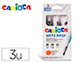 PINCEL CARIOCA RELLENABLE AGUA REDONDO CAJA DE 3 UNIDADES PUNTAS SURTIDAS