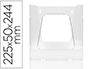 EXPOSITOR DE PAREDE ARCHIVO 2000 METACRILATO UM COMPARTIMENT0 DIN A4 TRANSPARENTE 225X50X244 MM
