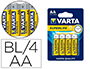PILHA VARTA SUPERLIFE AA TIPO LR-6 BLISTER DE 4 UNIDADES