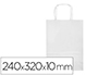 SACO DE PAPEL Q-CONNECT CELULOSE BRANCO S COM ASA TORCIDA 240X320X10 MM