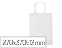 SACO DE PAPEL Q-CONNECT CELULOSE BRANCO M COM ASA TORCIDA 270X370X12 MM