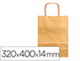SACO DE PAPEL Q-CONNECT KRAFT OURO L COM ASA TORCIDA 320X400X14 MM