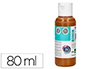 PINTURA ACRILICA LIDERPAPEL FRASCO DE 80 ML CASTANHO