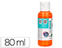PINTURA ACRILICA LIDERPAPEL FRASCO DE 80 ML LARANJA