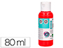 PINTURA ACRILICA LIDERPAPEL FRASCO DE 80 ML VERMELHO