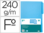 CLASSIFICADOR LIDERPAPEL EM CARTOLINA FOLIO PESTANA ESQUERDA 240G/M2 AZUL