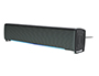 BARRA DE SOM Q-CONNECT PARA PC COM ILUMINAO LED COR PRETA