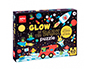 PUZZLE APLI FLUORESCENTE ESPACO 60 PECAS TAMANHO 6X6 CM