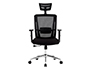 CADEIRA DE DIRECAO Q-CONNECT DESIO ERGONOMICA ENCOSTO ALTO E APOIO DE CABECA AJUSTAVEL EM ALTURA 1180+100X630X625 MM COR