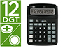 CALCULADORA LIDERPAPEL DE SECRETARIA XF39 12 DIGITOS SOLAR E PILHAS COR PRETO 190X140X32 MM 40% PLASTICO RECICLADO