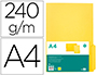 CLASSIFICADOR CARTOLINA LIDERPAPEL A4 PESTANA SUPERIOR 240G/M2 AMARELO