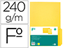 CLASSIFICADOR CARTOLINA LIDERPAPEL FOLIO PESTANA SUPERIOR 240G/M2 AMARELO