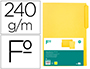 CLASSIFICADOR CARTOLINA LIDERPAPEL FOLIO PESTANA INFERIOR 240G/M2 AMARELO