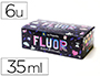 PINTURA ACRILICA LA PAJARITA FLUORESCENTE 35 ML CAIXA DE 6 UNIDADES CORES SORTIDAS