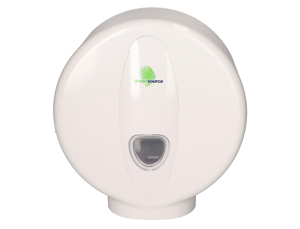 DISPENSADOR PAPEL HIGIENICO BUNZL GREENSOURCE MINI JUMBO FABRICADO EM ABS COR BRANCO