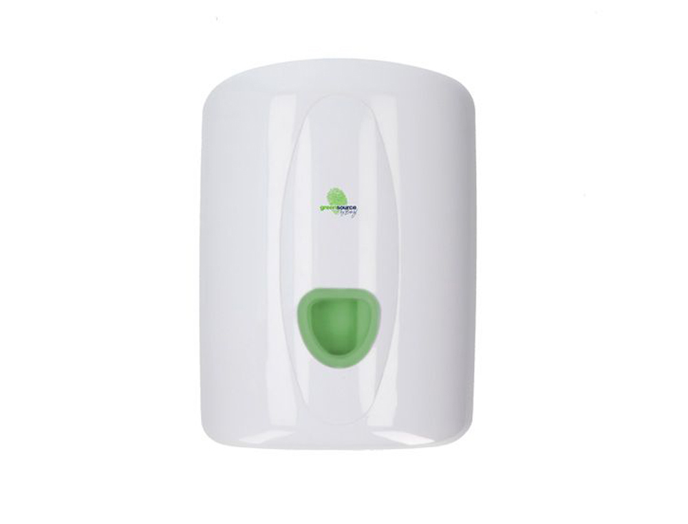 DISPENSADOR TOALHAS SECA MAOS BUNZL GREENSOURCE FABRICADO EM ABS COR BRANCO
