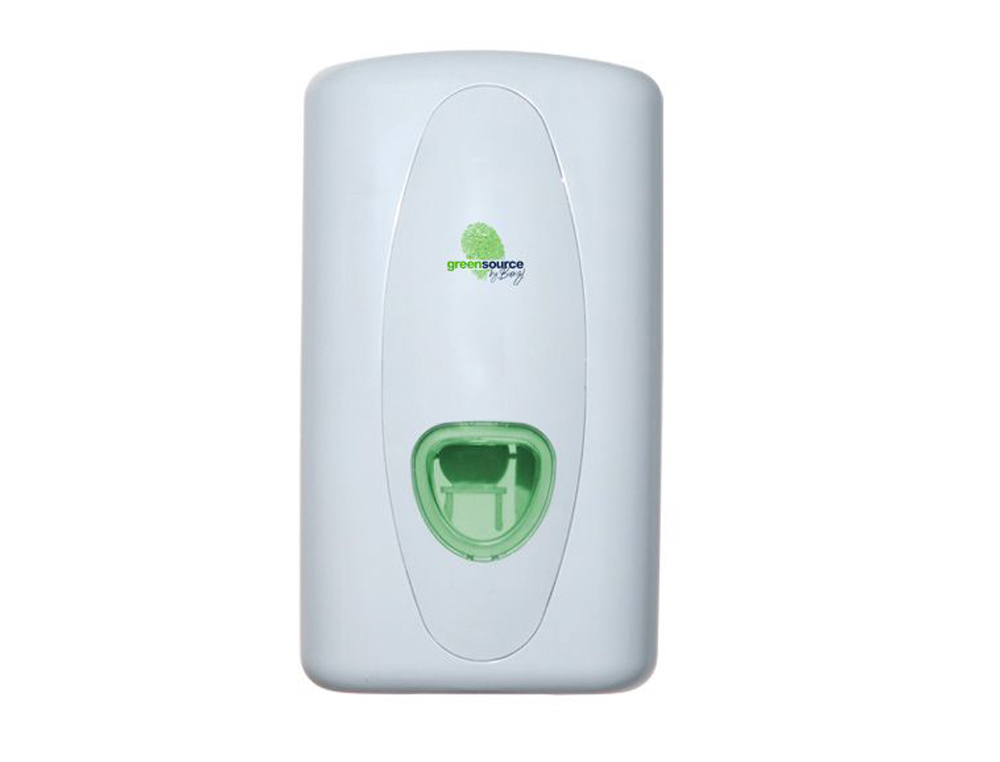 DISPENSADOR TOALHAS SECA MAOS BUNZL GREENSOURCE MINI FABRICADO EM ABS COR BRANCO