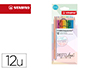 LAPIS DE COR STABILO AQUACOLOR AGUARELAVEIS PASTEL LOVE ESTOJO CARTAO DE 12 CORES SORTIDAS