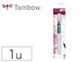 PINCEL TOMBOW WATER BRUSH COM DEPOSITO RECARREGAVEL PONTA MEDIA BLISTER DE 1 UNIDADE