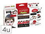 BARRA DE MAQUILHAGEM ALPINO SCARY CAIXA DE 4 CORES SORTIDAS + PINCEL + FOLHETO