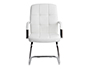 CADEIRA DE ESCRITORIO Q-CONNECT PIAVE IMIT DE PELE BASE METAL ALT MAX 1050 MM LARG 610 MM PROF 680 COR BRANCO