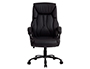 CADEIRA DE DIRECAO Q-CONNECT BOLZANO IMIT PELE BASE METALICA ALT MAX 1260 LARG 650 PROF 730 MM RODAS PREMIUM COR PRETO