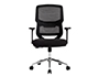CADEIRA DE ESCRITORIO Q-CONNECT LUCCA MALHA BASE METAL ALT MAX 1090 MM LARG 700 MM PROF 650 MM RODAS PREMIUM COR PRETO