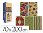 PAPEL FANTASIA BASIKA KRAFT TODO ANO ROLO LARGURA 70 CM COMPRIMENTO 2 M DESENHOS SORTIDOS GRAMAGEM 50 GR