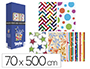 PAPEL FANTASIA BASIKA TODO ANO ROLO LARGURA 70 CM COMPRIMENTO 5 M MODELOS SORTIDOS GRAMAGEM 50 GR
