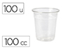 COPO DE PLASTICO TRANSPARENTE 100 CC PACK DE 100 UNIDADES