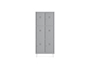 ARMARIO METALICO ROCADA 300 2 MODULOS X 3 PORTAS CINZA 620X500X1800 MM