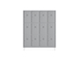 ARMARIO METALICO ROCADA 300 4 MODULOS X 3 PORTAS CINZA 1210X500X1800 MM