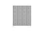 ARMARIO METALICO ROCADA 300 4 MODULOS X 5 PORTAS CINZA 1210X500X1800 MM
