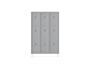 ARMARIO METALICO ROCADA 400 3 MODULOS X 3 PORTAS CINZA 1210X500X1800 MM