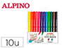 MARCADOR ALPINO TEXTIL MARKER COLOR EXPERIENCE ESTOJO DE 10 UNIDADES CORES SORTIDAS