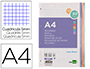 RECARGA LIDERPAPEL A4 200+50 FOLHAS 90 GR QUADRICULA 5 MM 4 FUROS BANDAS DE 5 CORES