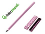 LAPIS DE GRAFITE LIDERPAPEL INFINITO COM BORRACHA ALUMINIO HEXAGONAL ROSA ULTRA RESISTENTE 1 PONTA DE RECARGA