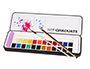AGUARELA DALER ROWNEY GRADUATE CAIXA METAL DE 24 UNIDADES CORES SORTIDAS