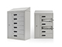 ARMARIO METALICO IORDER PARA 32 TELEMOVEIS COM FECHADURA COMBINACAO NUMERICA COR CINZA METALIZADO 280X285X500 MM